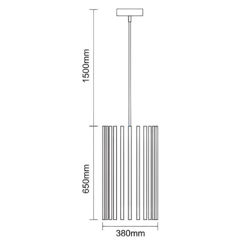 Závesné svietidlo z masívneho dreva E27 / 380 - WRE051 4
