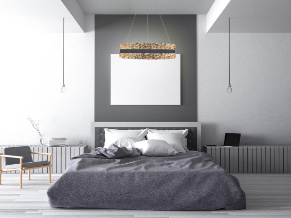 LED luxusné závesné krištáľové svietidlo s diaľkovým ovládačom 80W - TA2303/W 1