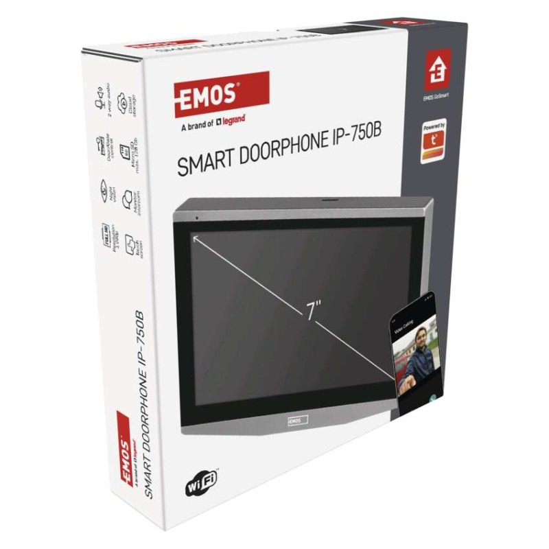 GOSMART VIDEOTELEFON 7" IP-750B VNITŘNÍ 11