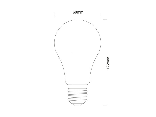 LED žiarovka 15W - A60 / E27 / SMD / 6500K - ZLS505N 1