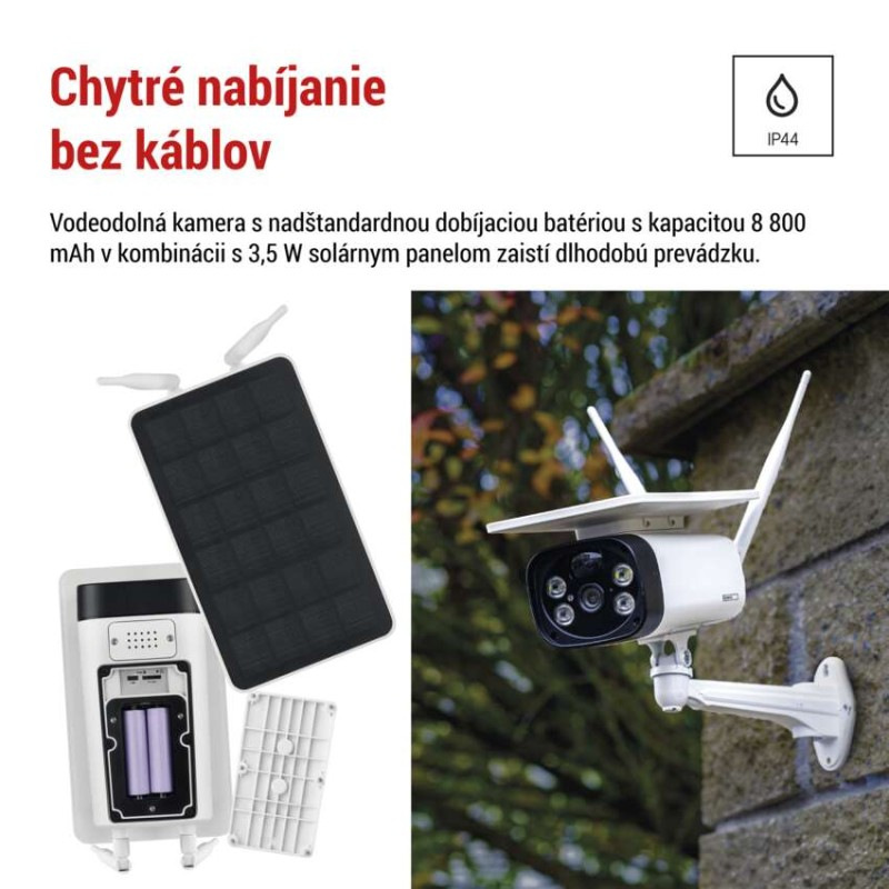 Kamera vonkajšia batériová GoSmart IP-600 EYE s Wi-Fi a solár. 1