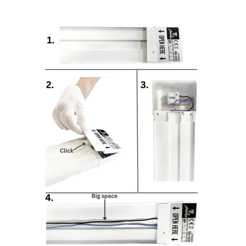 LED svietidlo 40W / IP40 WTL1200 / 4000K - LNL124 8