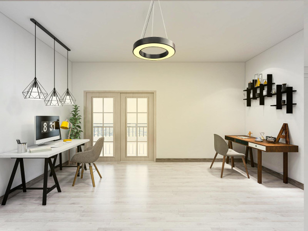 LED závesné svietidlo na lanku s diaľkovým ovládačom 45W / 3000K - 6500K - LCL7421R-H 10