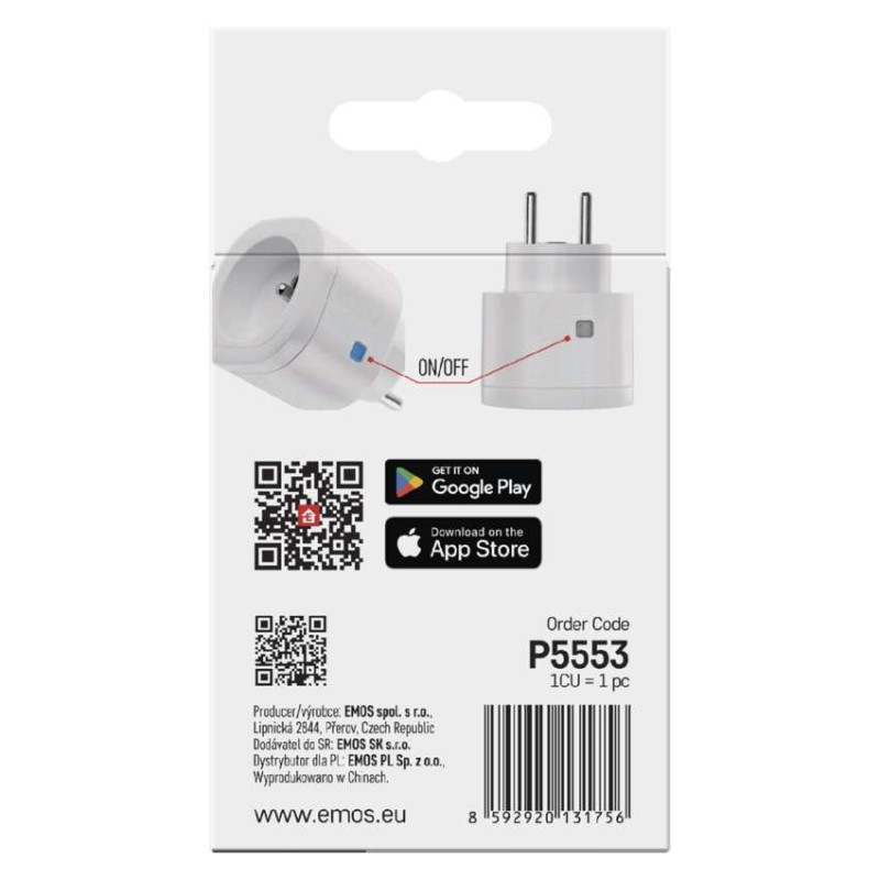 Zásuvka GOSMART ZIGBEE WIFI IP-3007F  P5553 6