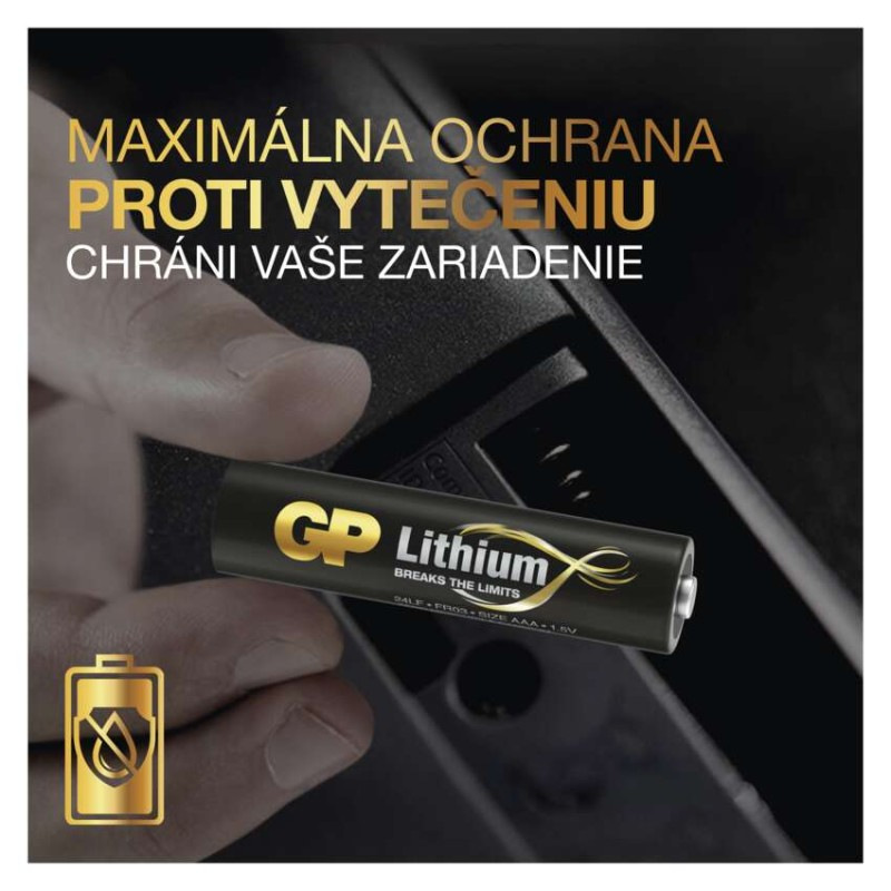GP BAT. LITHIOVÁ FR03 2BL 4