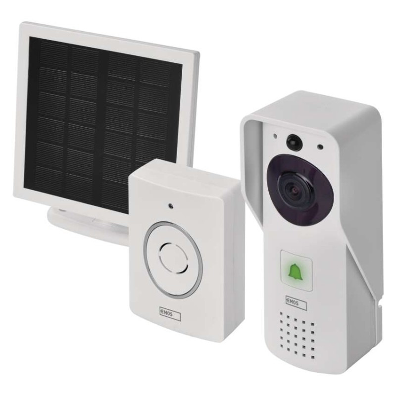Videozvonček bezdrôt. bat.a solár GoSmart IP-09D s WIFI  H4030 12