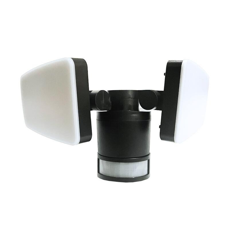 LED čierne vonkajšie solárne svietidlo so senzorom 12W / 3000K - 4100K - 6500K - LS023 15