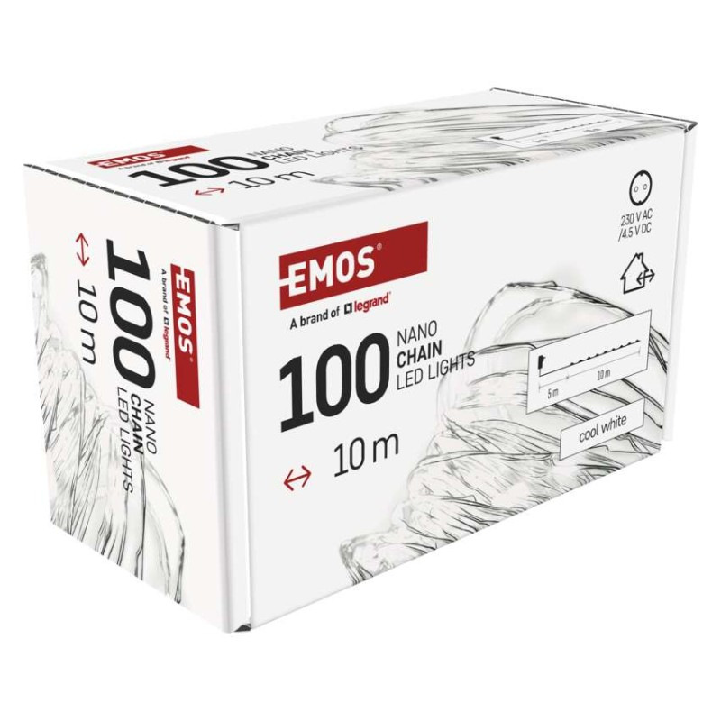 Řetěz NANO 10M stříbrný IP44 CW 11