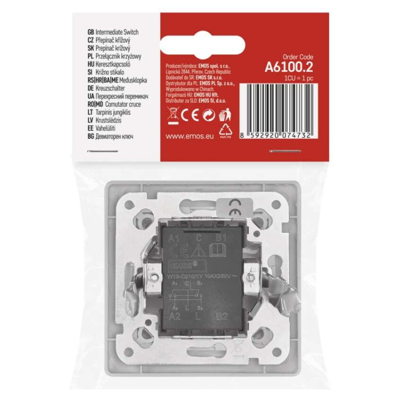 Spínač č.7 250 V/10 A max. IP20  A6100.2 biely EMOS 5
