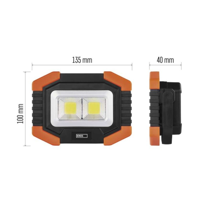 LED SVÍTILNA 2×COB LED + LED 3×AA 14