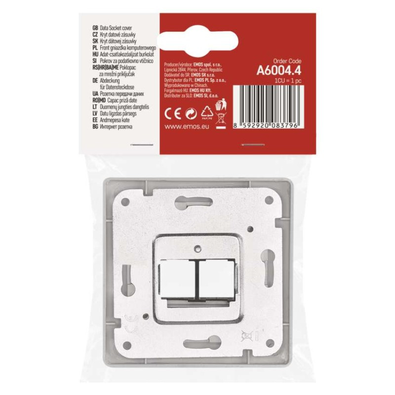 KRYT DATOVÉ ZÁSUVKY 2×RJ45 5