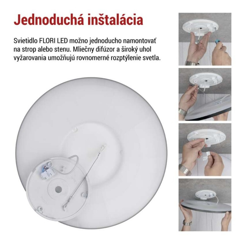 LED SVÍTIDLO FLORI PŘ.K 22W 2200LM NW IP 5