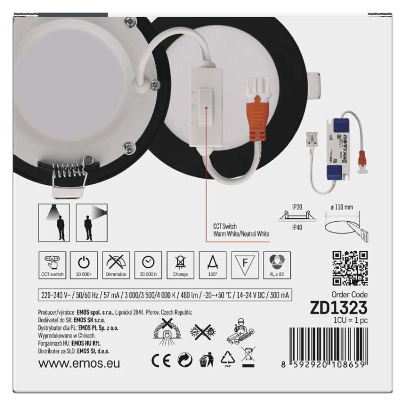 SVIETIDLO LED NEXXO VST.K. 7W CCT  ZD1323 9