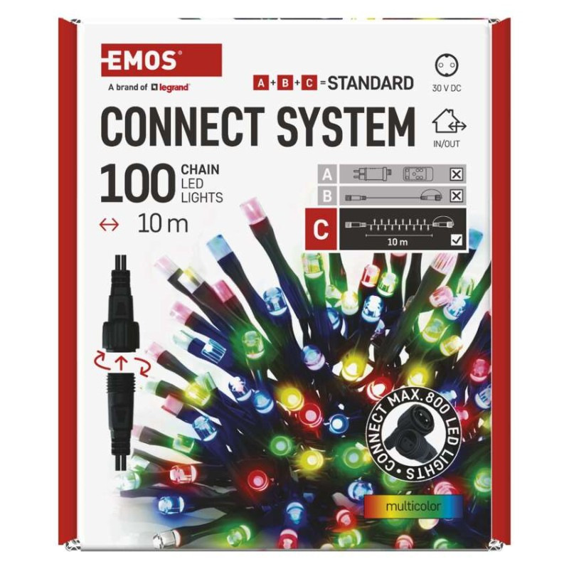 VIANOCE reťaz connect 100LED 10M IP44 MC 11