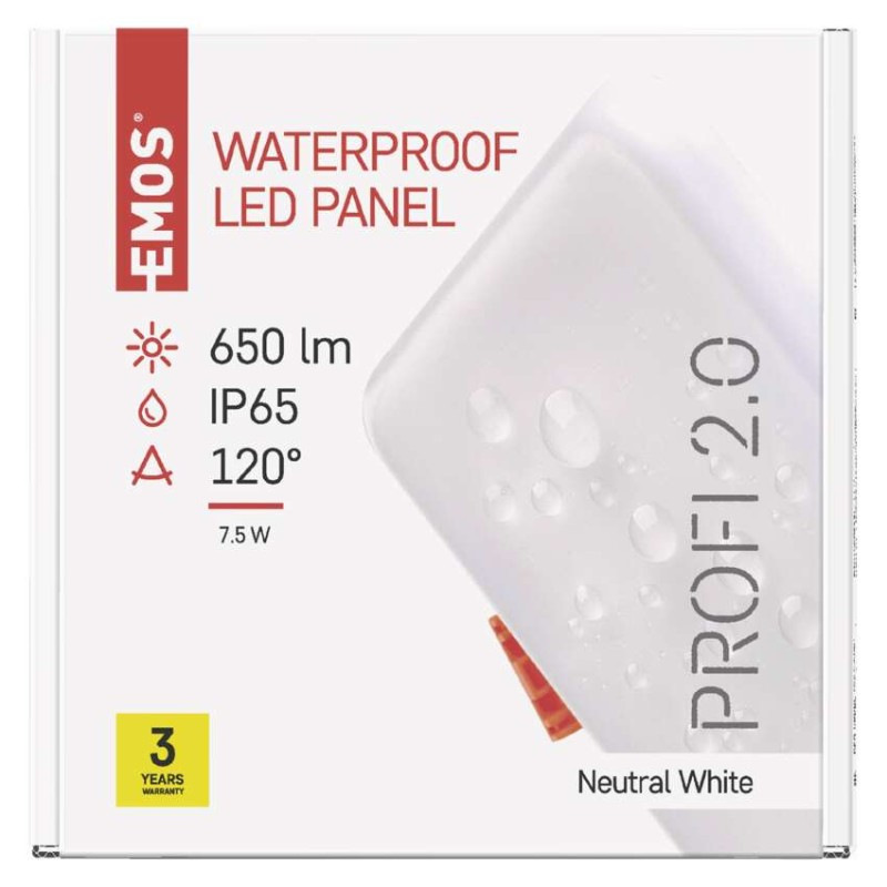 SVIETIDLO LED VIXXO 7,5W ZV2122 NW IP65 štvorec 100×100mm 7