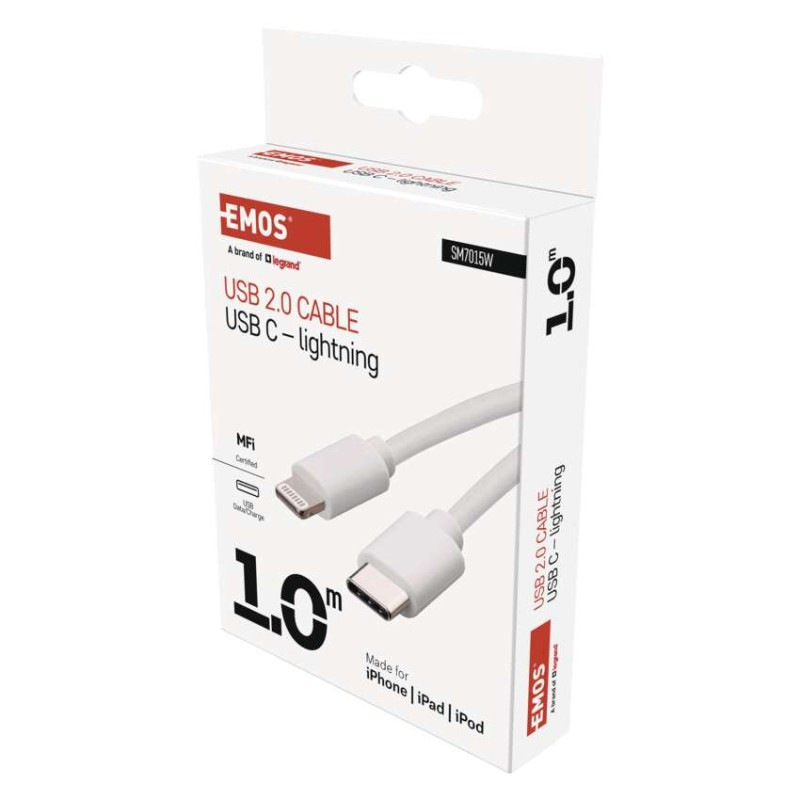 USB 2.0 C/M-i16P/M 1M BÍLÁ 4