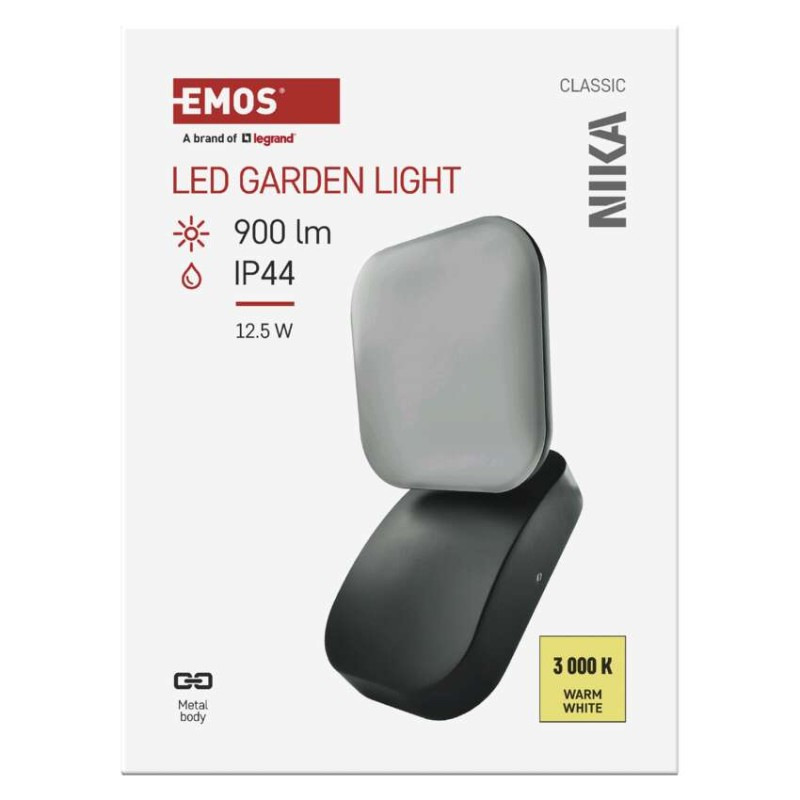 LED ZAHRADNÍ SVÍTIDLO,12,5W,IP44,900LM,N 11