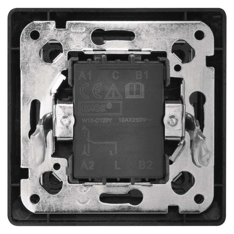 Spínač č.1/6 250 V/10 A max. IP20  antracit  A6100.5 3