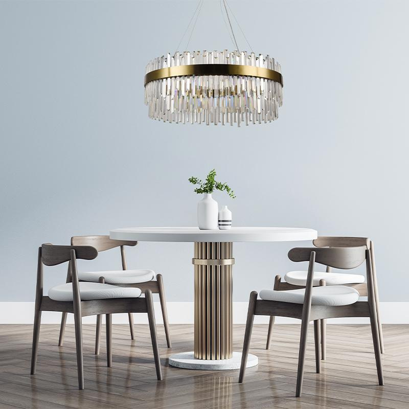 LED krištáľový luster + diaľkový ovládač 110W - J6311/C 9