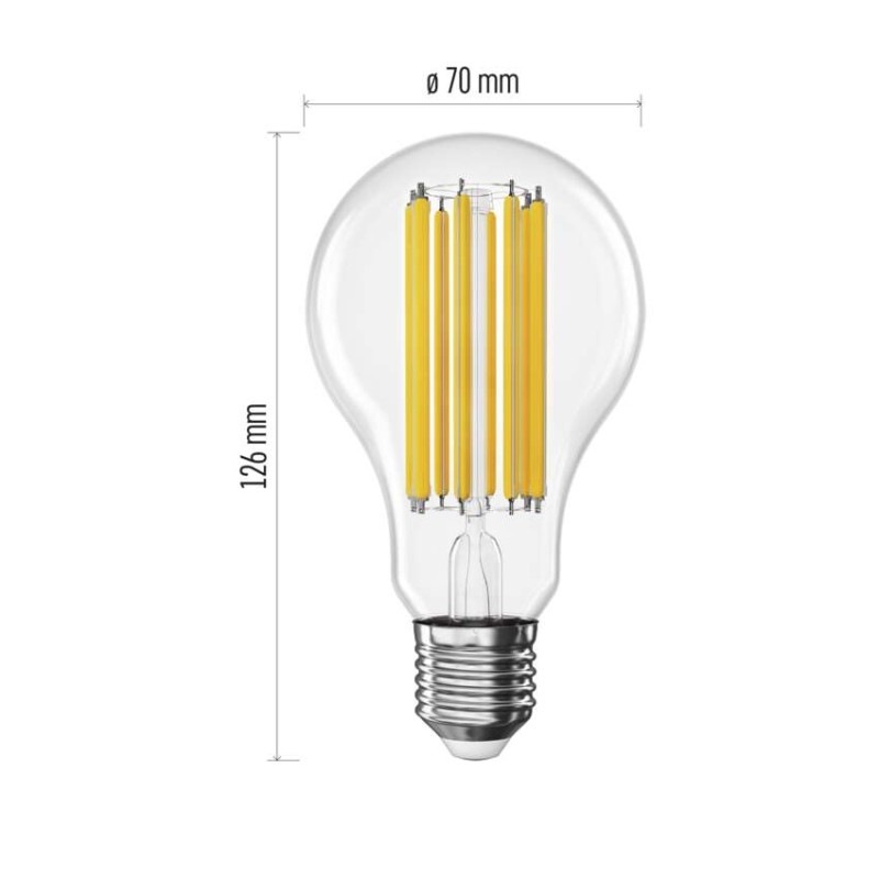 LED FLM A70 18W(150W) 2452lm E27 WW
