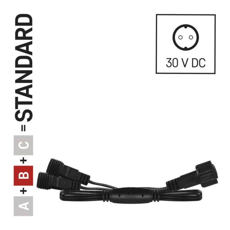 VIANOCE Rozbočovač pre raťaze Standard čierny, 0,5 m D1ZB03 2