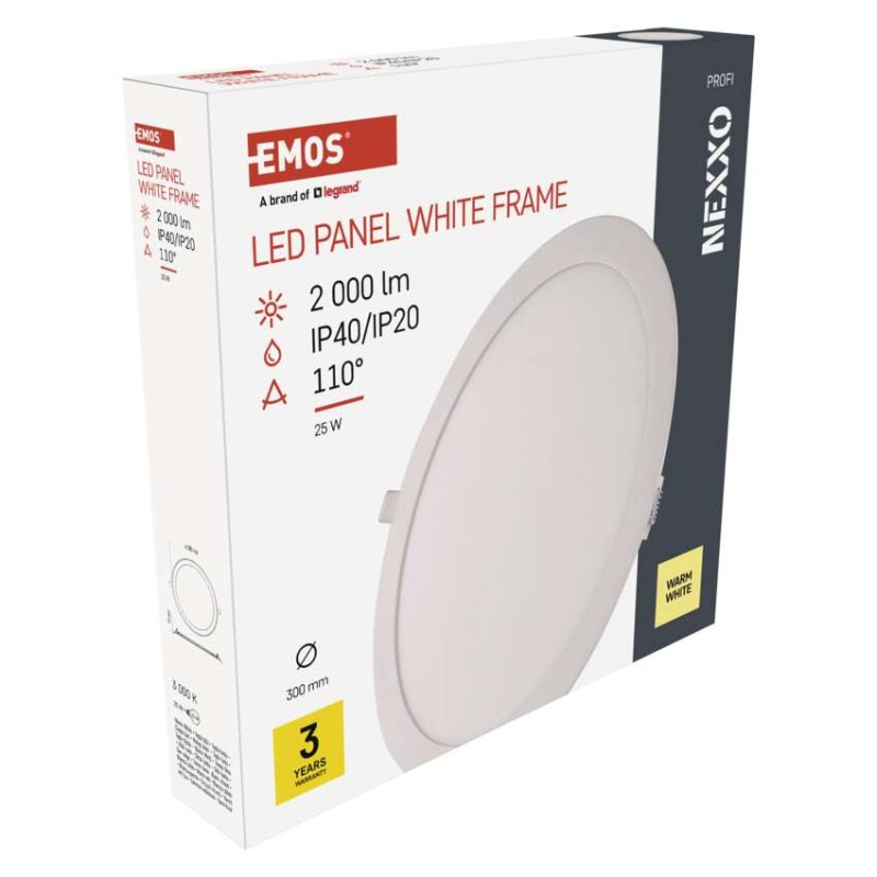 LED SVÍTIDLO NEXXO VES.KR 25W 2000LM IP4 9
