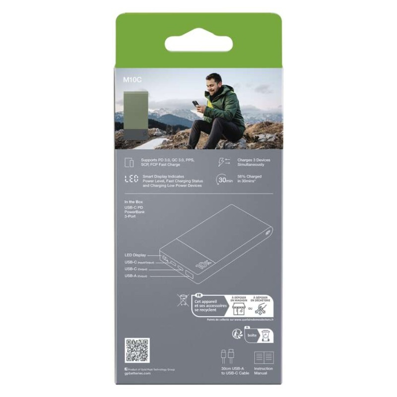 GP PowerBank M2+ Series 10000mAh M10C Ze 4