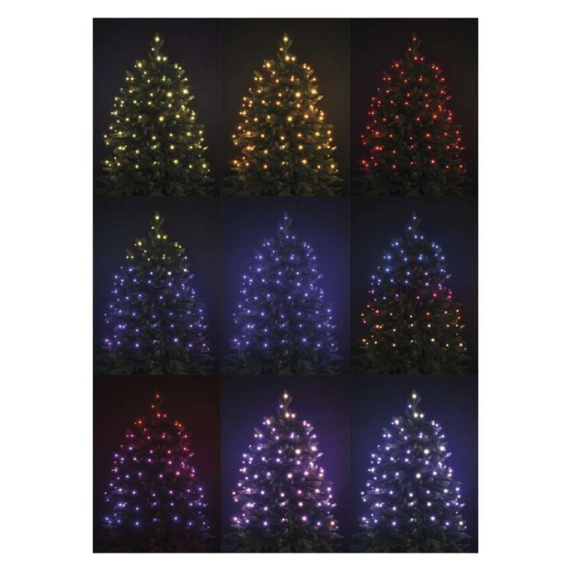 Řetěz 12M IP44 TIMER RC RGB 3