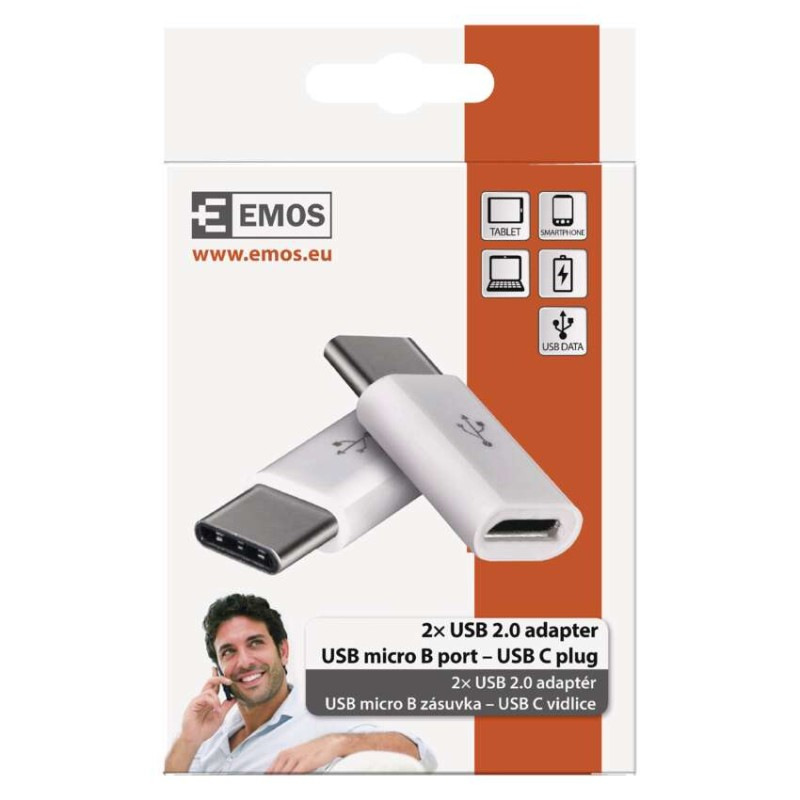 ADAPT.USB MICRO B/F - USB C/M 2