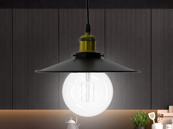 Závesné kovové svietidlo 1 x E27 - ME0003R 7