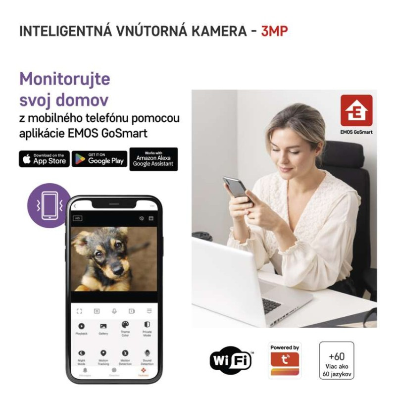 GOSMART IP KAMERA VNITŘNÍ IP-110 CUBEv2 1