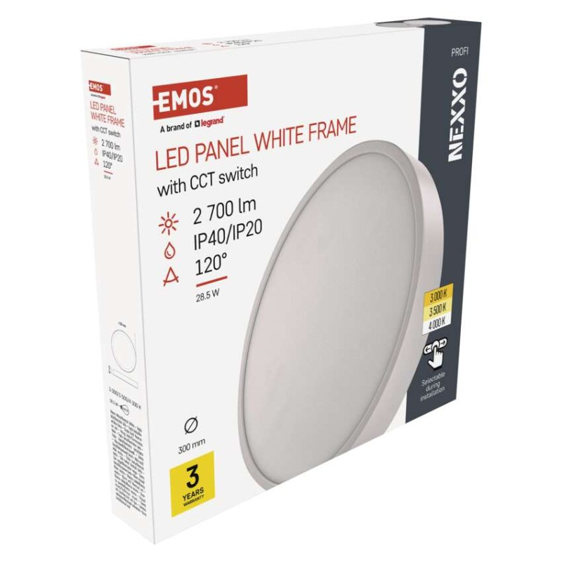 LED SVÍTIDLO NEXXO PŘ.KR 28,5W 2700LM IP 10