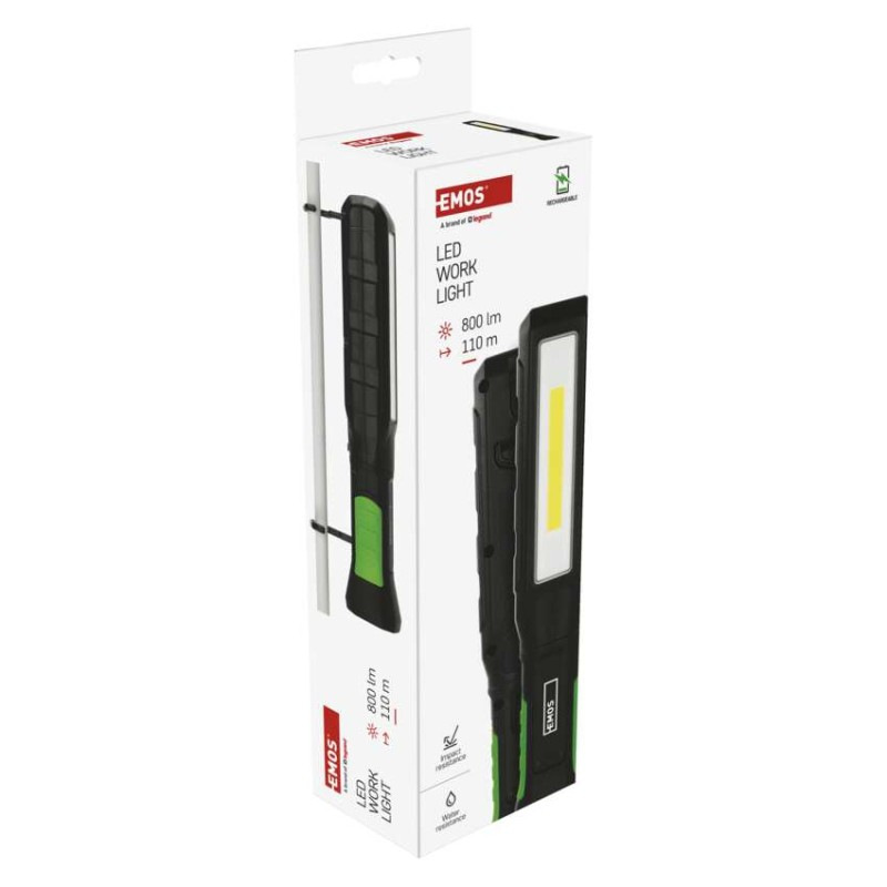 SVIETIDLO LED nabíj.pracovné COB LED+LED 800lm, P4544 EMOS 10