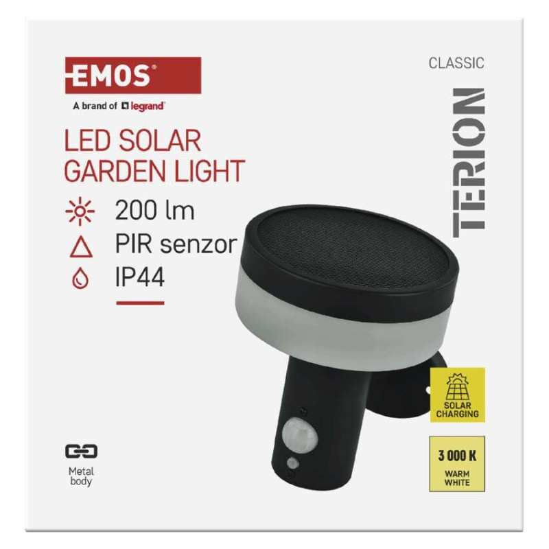 LED ZAHRADNÍ SVÍTIDLO,IP44,SOLÁRNÍ,NÁSTĚ 12