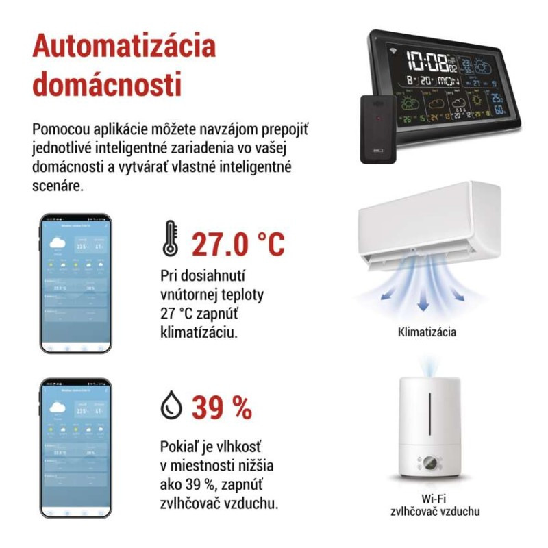 GOSMART BEZDRÁTOVÁ METEOSTANICE E8610 7