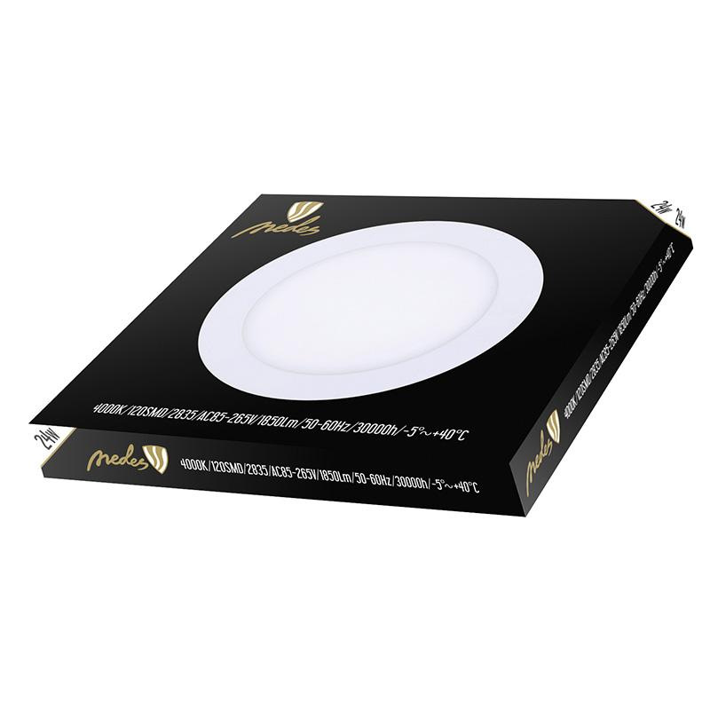 LED vsadený panel 24W / PR / SMD / 4000K / WH - LPL125 3