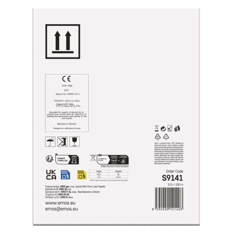 UTP KABEL CAT5E PVC 100M 6