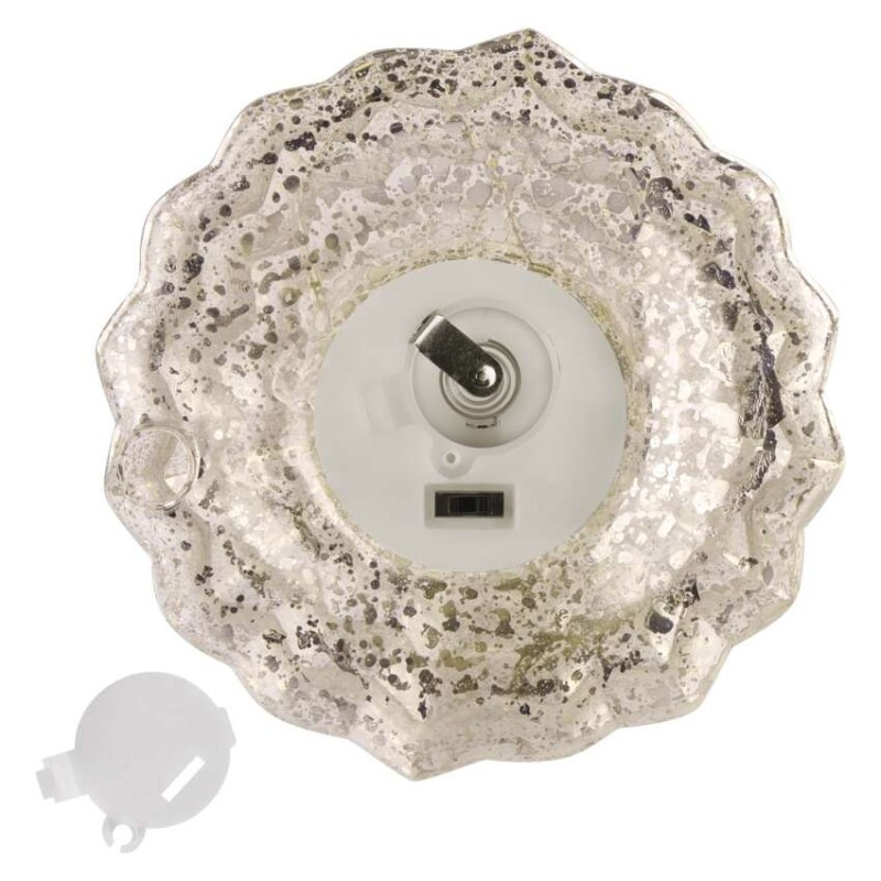 VIANOCE Stromček LED sklenený 27cm, časovač, teplá biela DCLW30 8