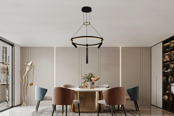 LED závesná lampa na lanku + diaľkový ovládač 85W - J7303/B 9