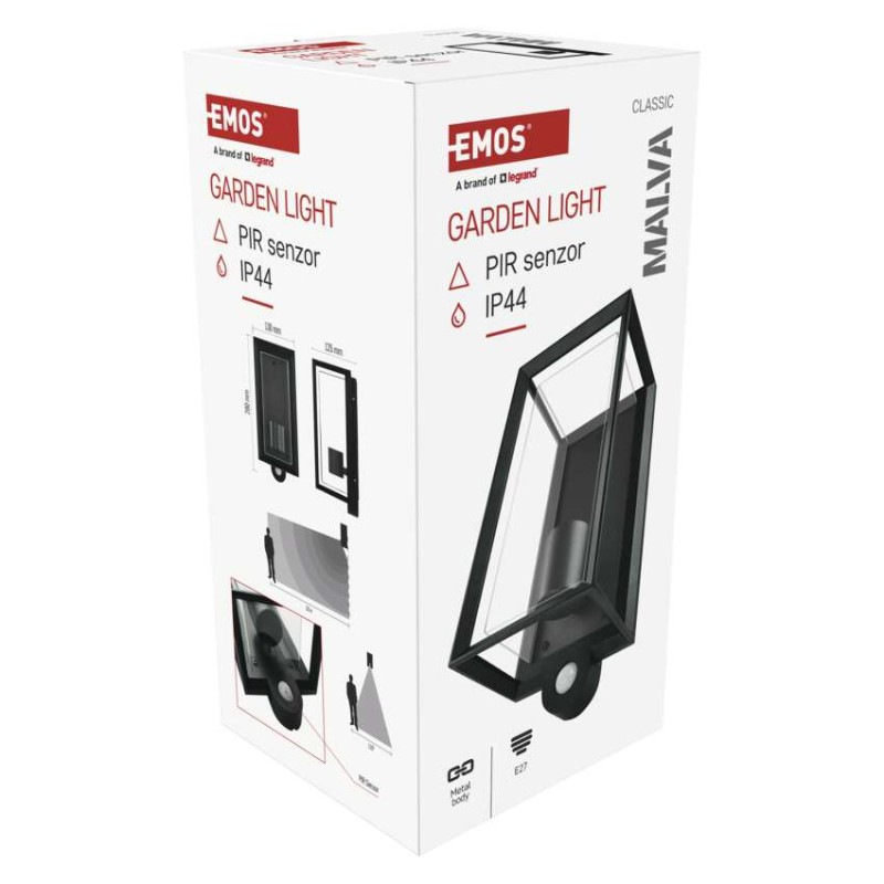 LED ZAHRADNÍ SVÍTIDLO,E27,IP44,MAX 15W,N 14