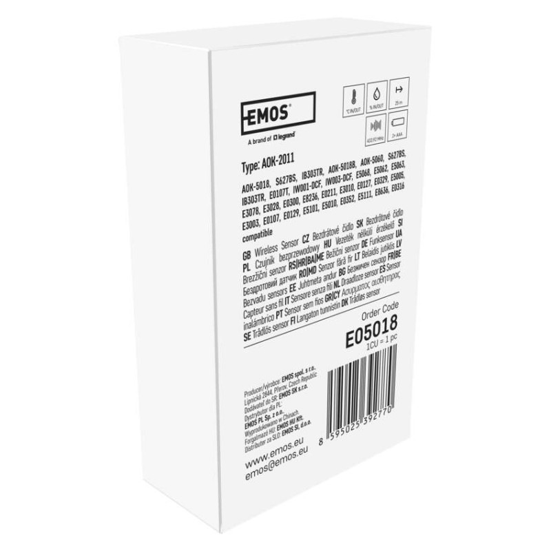 AOK-5018B BEZDRÁTOVÉ ČIDLO 7