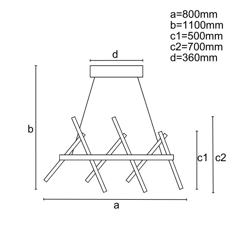 LED závesné svietidlo + diaľkový ovládač 80W - J4356/B 1