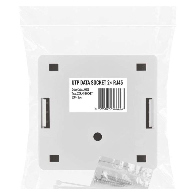 UTP DATOVÁ ZÁSUVKA RJ45 2XRJ45 SOCKET 6