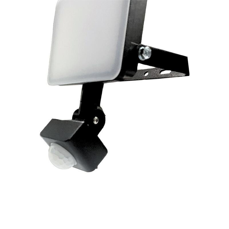 Vonkajší čierny LED reflektor so senzorom 10W / 4000K - LF7021S 8