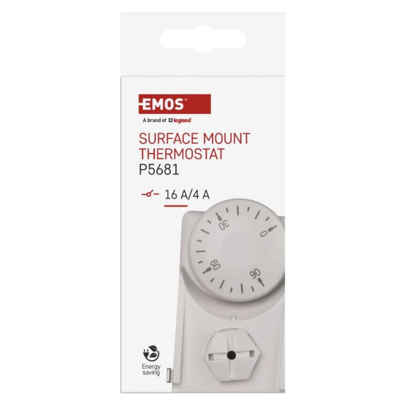Termostat príložný manuálny 0-90°C P5681 EMOS 10