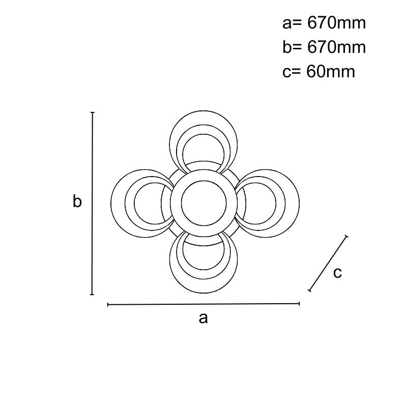 LED stropné svietidlo s diaľkovým ovládačom 105W - J3351/W 2