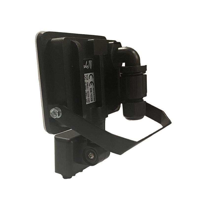 Vonkajší čierny LED reflektor so senzorom 10W / 4000K - LF7021S 3