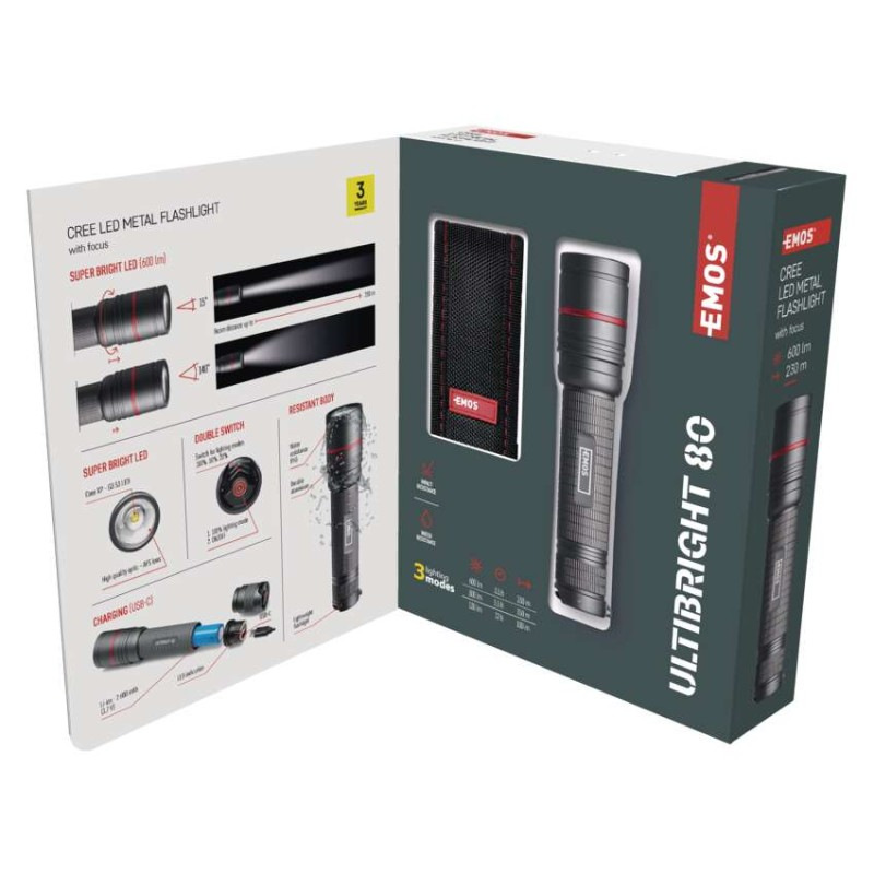 LED nab. SVÍTILNA ULTIBRIGHT 80 600lm 26 12