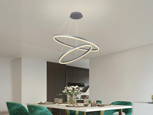 LED visiace svietidlo + diaľkový ovládač 100W - J4311/S 2