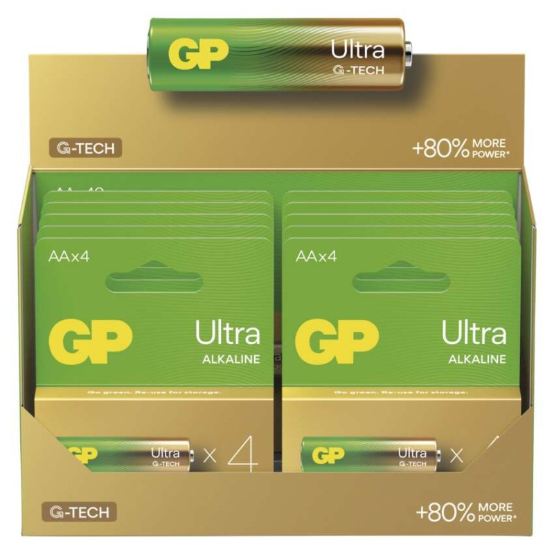 GP alkalická baterie Ultra AAA (LR03) 2P 6